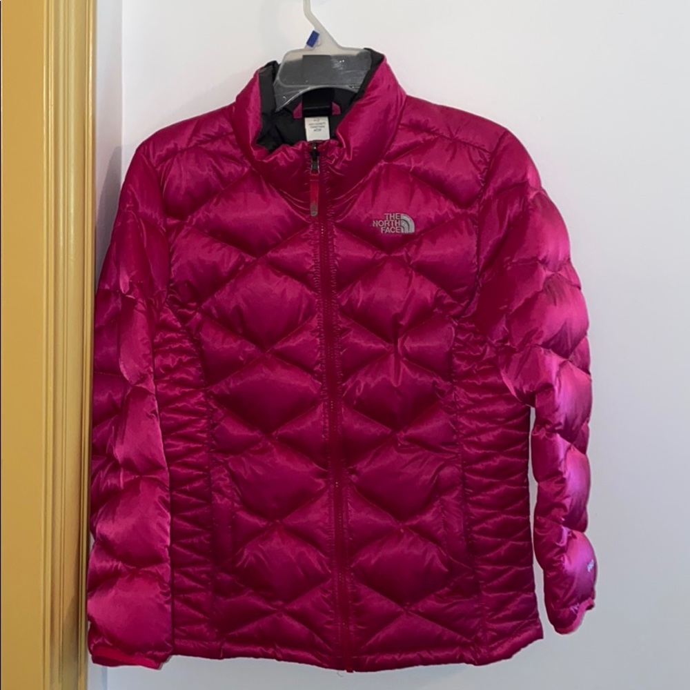Girls Pink North Face Puffy Winter Jacket